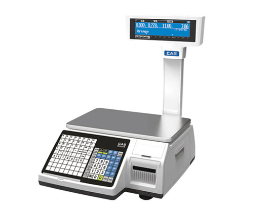 CAS CL-5200 Label Printing Scale with Pole Display 15KG