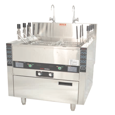 Super Automatic Noodle Cooker Plus-6 Baskets with Steam Box