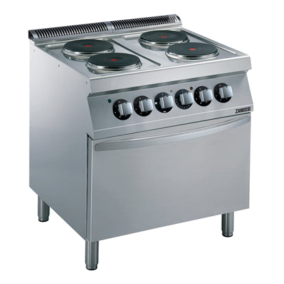 Modular Cooking Range Line EVO700 4-Hot Plates Electric Boiling Top Range on Electric Oven 372016