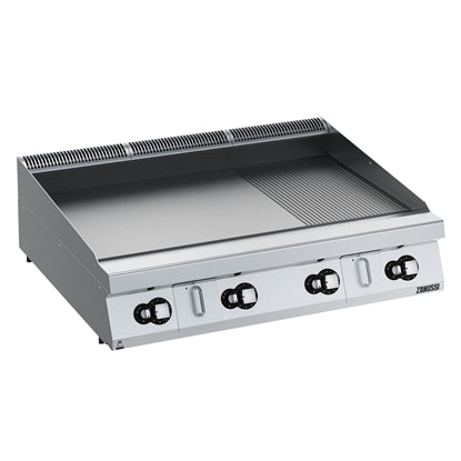 Modular Cooking Range Line EVO900 1200mm Gas Fry Top HP, Smooth and Ribbed scratch resistant chromium Plate 392407