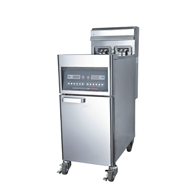 28L Auto Lift-up Electric Standing Fryer with Filtration (Twin tank)