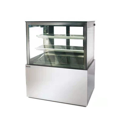 90CM High Humidity Square Floor Cake Display Cabinet